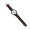 Men Automatic Mechanical Watch Moon Phase 6 Luminous Hands Self Winding Chronograph Display PU Leather Strap Analog