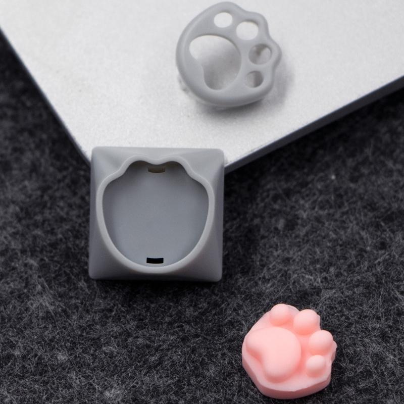 10/20PCS Cute Silicone Cats Claw Keycaps for Mechanical Keyboards Soft Design DIY Keys Caps Customizable Keyboards Accessories