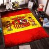 Luxuriöser Teppich mit spanischem Wappen-Design in Rot & Gelb Geeignet zur Verwendung als Anti-Rutsch für Wohnzimmer Schlafzimmer Sofas