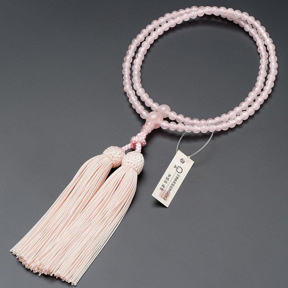 Buddhist Altar Shop Takita Shoten Prayer Beads Rinzai Sect Formal Prayer Beads Red Crystal 8 Inches Pure Silk Tassel with Head Kyoto Prayer Full
