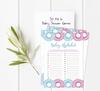 Inkdotpot Donuts Baby Shower Game Set Of 50 BabyA  AlphabetA  ABCA  Game He Or She Party