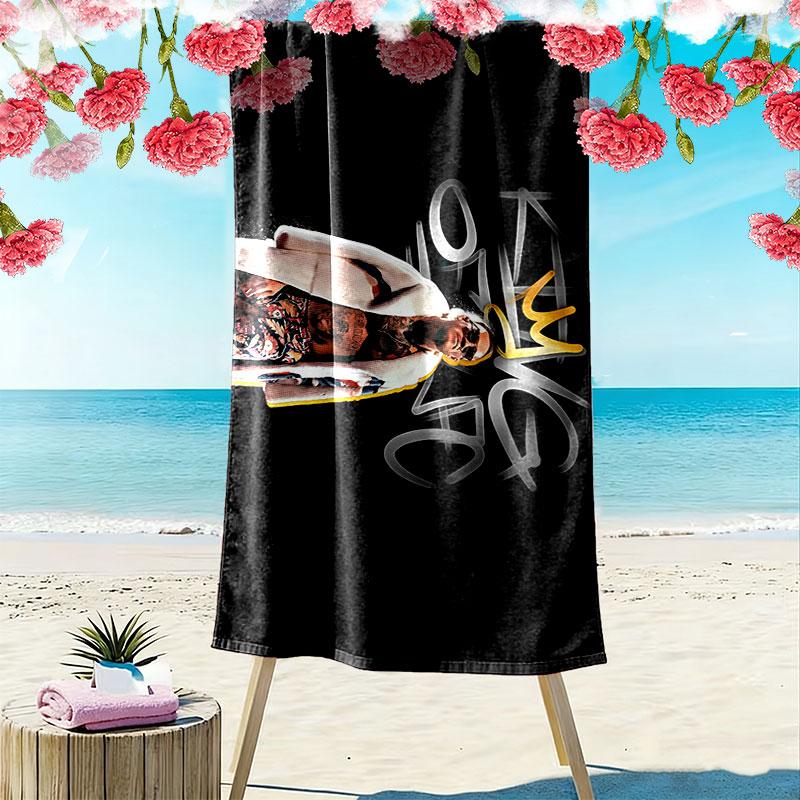 The Notorious Print Beach Towel, Large Soft Quick Dry Towel for Beach Camping Swimming
