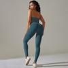European and American seamless back neck sports underwear yoga suit fitness bra yoga pants two-piece set women