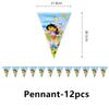 Dora Balloon Cartoon Girl Ballons Happy Birthday Banner Party Decoration Monkey Cake Topper Supplies Gift Disposable Tableware