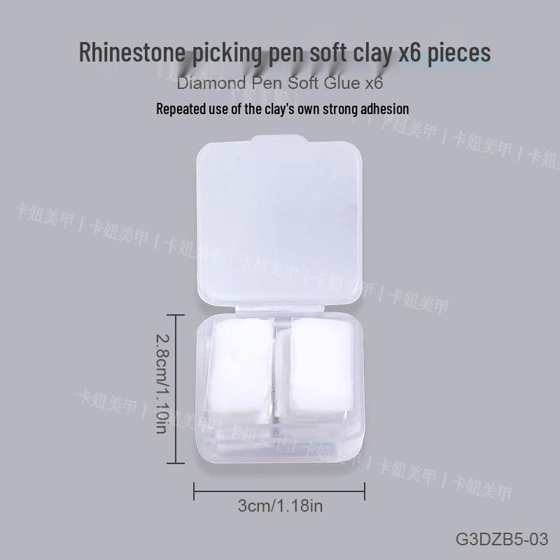 

Стразовый карандаш для DIY нейл-арта - Инструмент из восковой глины с сильной адгезией для инкрустации стразами