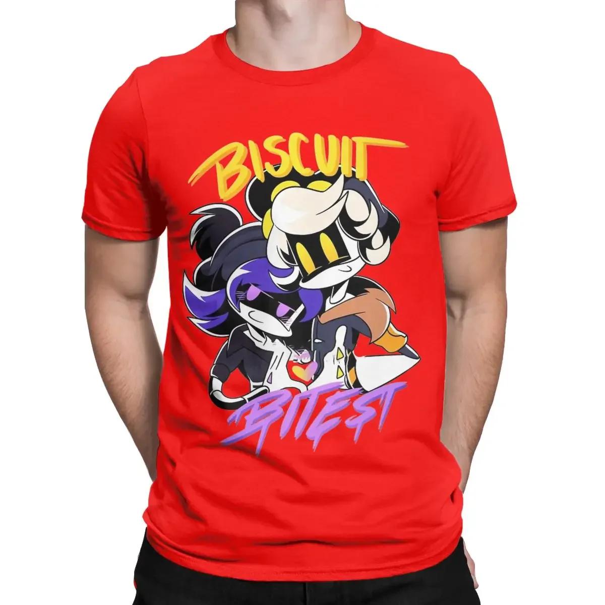 

Крутые футболки N и Узи BiscuitBites Murder Drones для мужчин с круглым вырезом, 100% хлопок, футболка с коротким рукавом, 5XL M красный