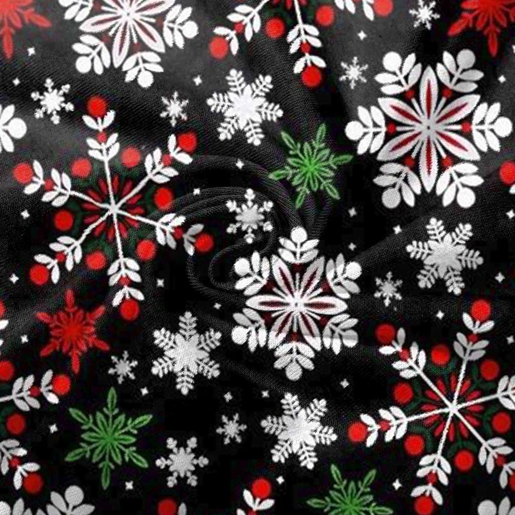 Women's Fashion Casual  Chirstmas Print Medium Length Cardigan Jacket Coat