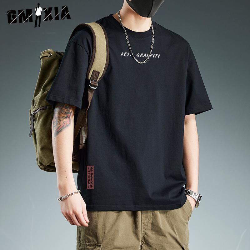 

GMXIA Men s Fashion Casual Summer Spring Tops & T-shirts XXXL сірий