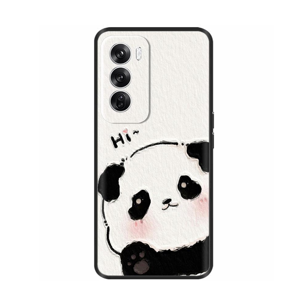 Silicone Case For OPPO Reno 12 Phone Cases Lovely Cat Cover Reno12 5G Soft Liquid Silicon Back Cover For OPPO Reno 12 Pro 5G