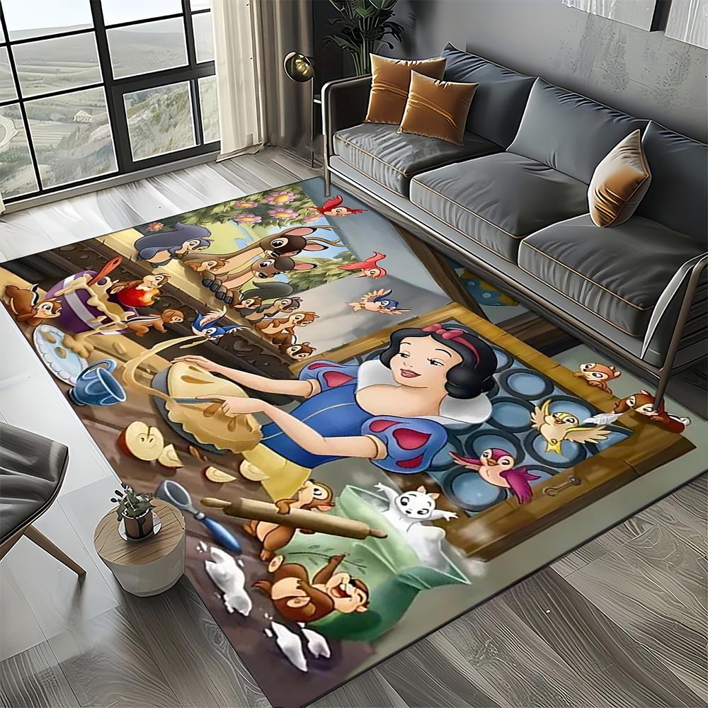27 Style Snow White Princess Cartoon Girl Carpet Rug for Bedroom Living Room Home Sofa Decoration,kid Large Decor Floor Mat Gift