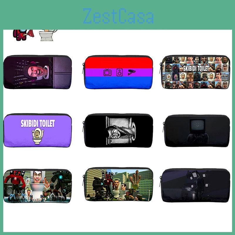 Skibidi Toilet Jogo 3d Transfronteiriço Novo Produto Estojo de Nylon para Estudantes