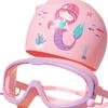 Kids Swim Goggles Swimming Cap Diving Googles Wide Vision Leakproof Glasses