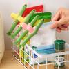 Magnetic Tulip Storage Box Refrigerator Magnets Wall-Mounted Organizer with Clip Bags No-Drilling Kitchen Rack Holder for Spices Utensils Space-Saving