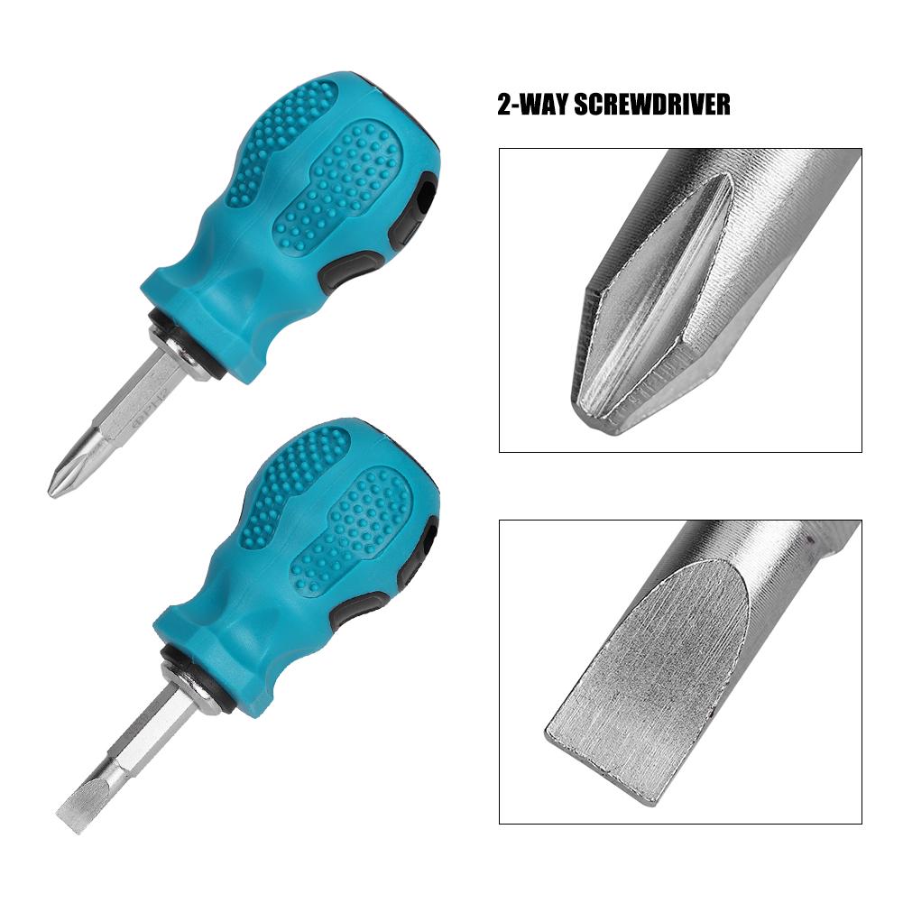 Mini Magnetic Dual Purpose Cross Slot Bits Screwdriver