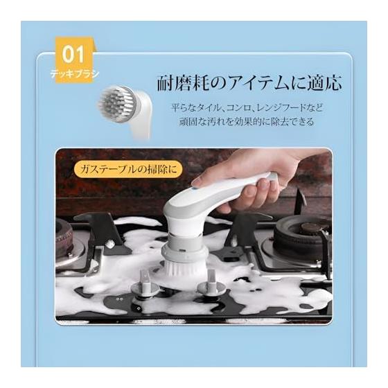 [Miflaier] Electric Cleaning Brush Bath Polisher Bath Cleaning Brush USB Rechargeable Electric Spin Scrubber Multifunctional Cleaning Cordless