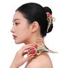 Metal Flower Hair Clips Advanced Hair Grab Fashion High Ponytail Holders  for Women Girls