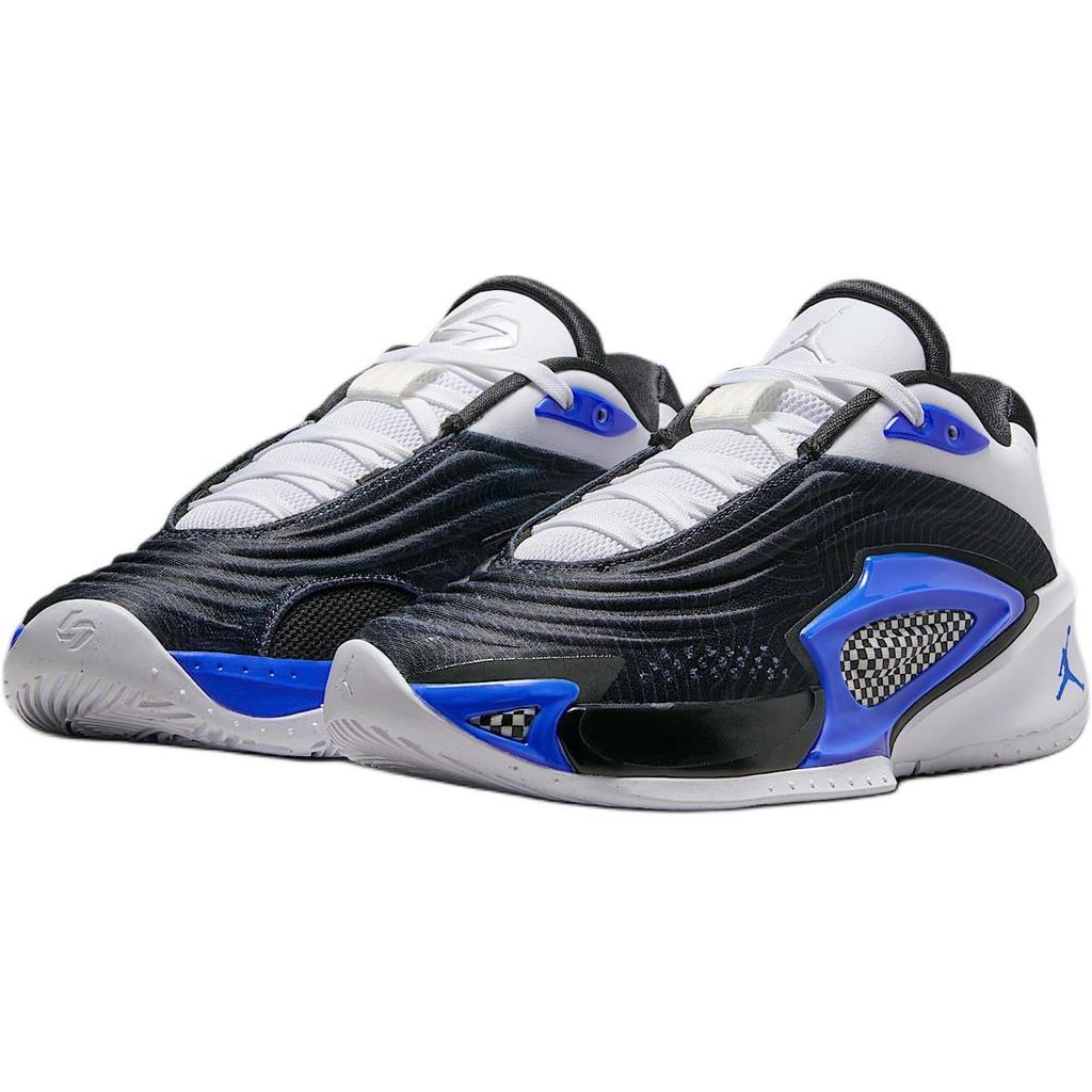 Jordan Luka 3 Comode Versatili alla Moda Semplici Antiscivolo Resistenti all'Usura Scarpe da Basket Basse Sneaker Bambino Nero Bianco Blu FQ8185-003