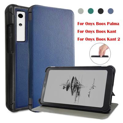 Leather Protective Cover Auto Sleep/Wake E-Ink Screen Smart Shell for Onyx Boox Palma/Kant 2