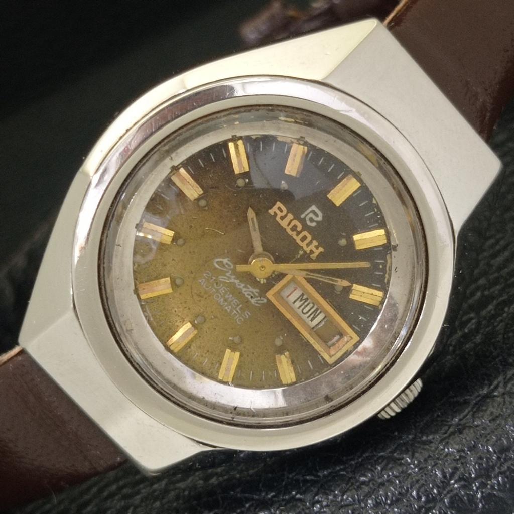 

ВИНТАЖНЫЕ АВТОМАТИЧЕСКИЕ ЧАСЫ RICOH CRYSTAL ЯПОНИЯ ЖЕНСКИЕ ОРИГИНАЛЬНЫЙ ЦИФЕРБЛАТ a700186-5 R201-a700186