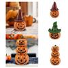 Miniature Pumpkin Figurine Crafts Resin Statue Landscape Housewarming Gift Halloween Decor for Home Garden Indoor Desk Fireplace