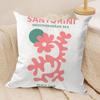 Travel Vacation Series Cushion Cover Silky Short Plush Invisible Zipper Dustproof Sofa Pillow Case For Home Decor