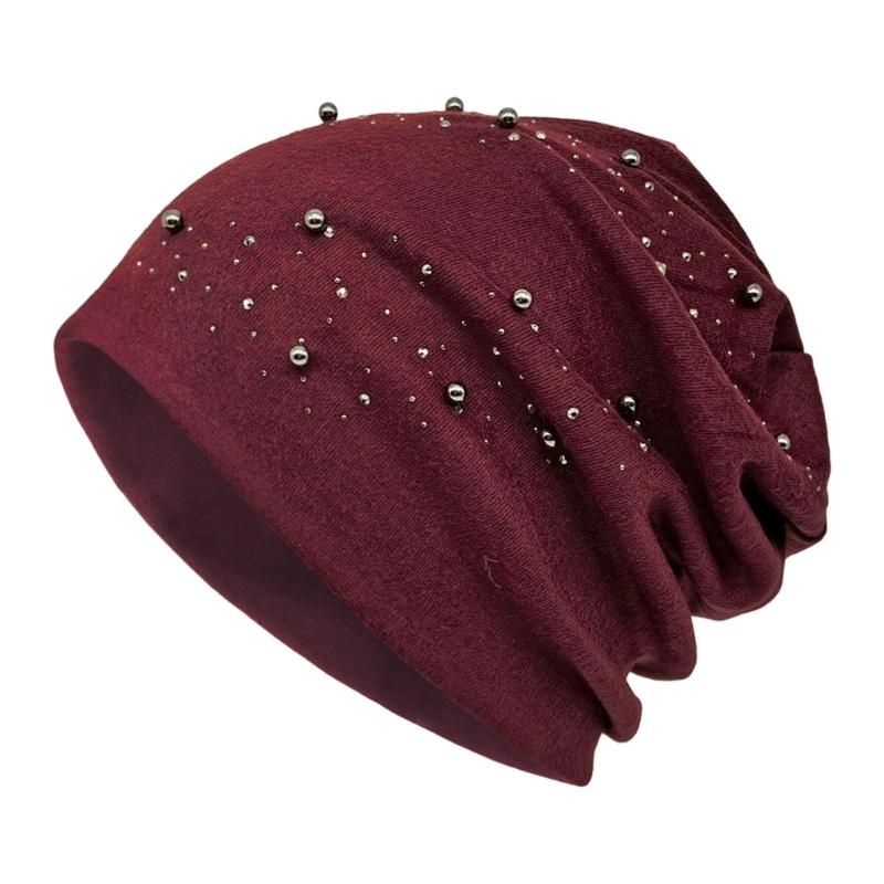 Breathable Skull Cap Slouch Stretchy Pullvoer Hat for Everyday Fashion and Muslims Women Daily Wear Comfortable Headwear