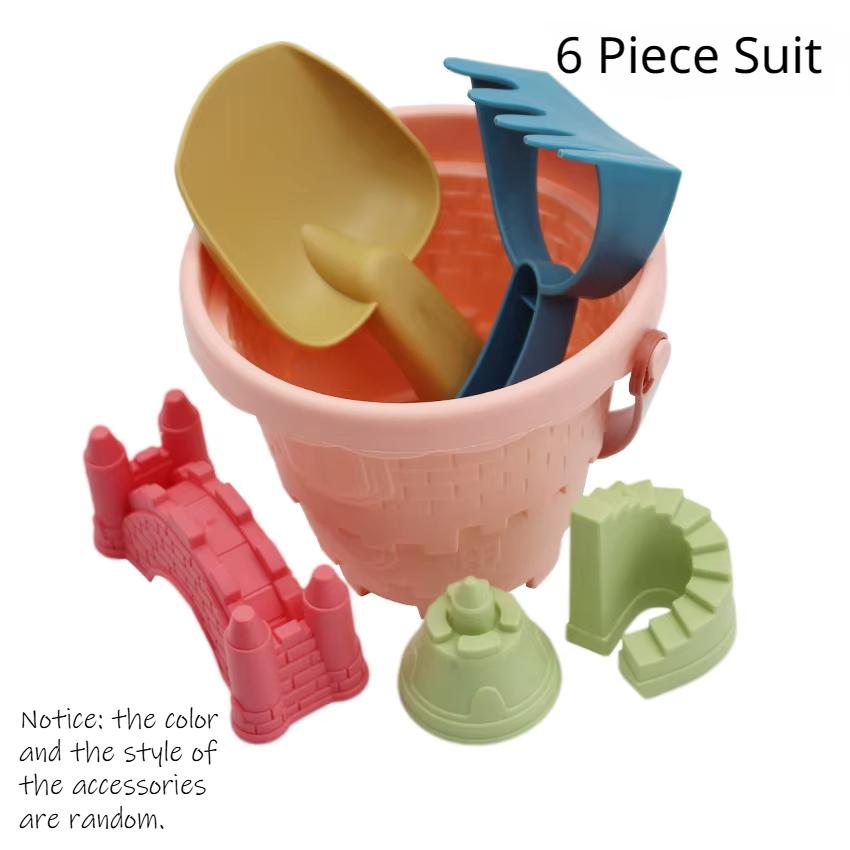 Children's Castle Sand Digging Sets Sand Scoop Summer Toy Beach Toys Sand Box for Kids Outdoor Baby Educational Interactive Gift