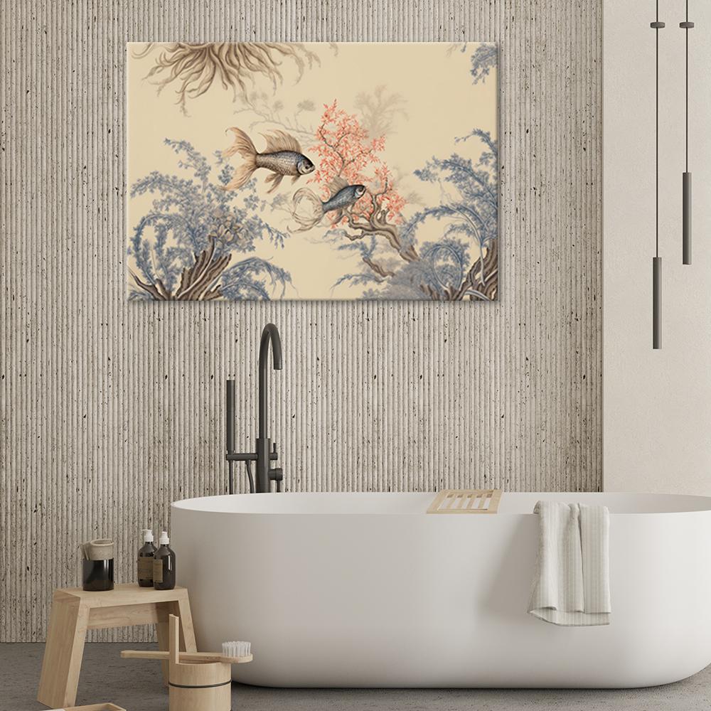 Canvas print, Feng shui boho fish