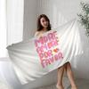 More Amor Por Favor Colorful Bath Towel Microfiber Soft Water Absorbing Breathable For Girl Kids Decorative Cartoon Beach Towel