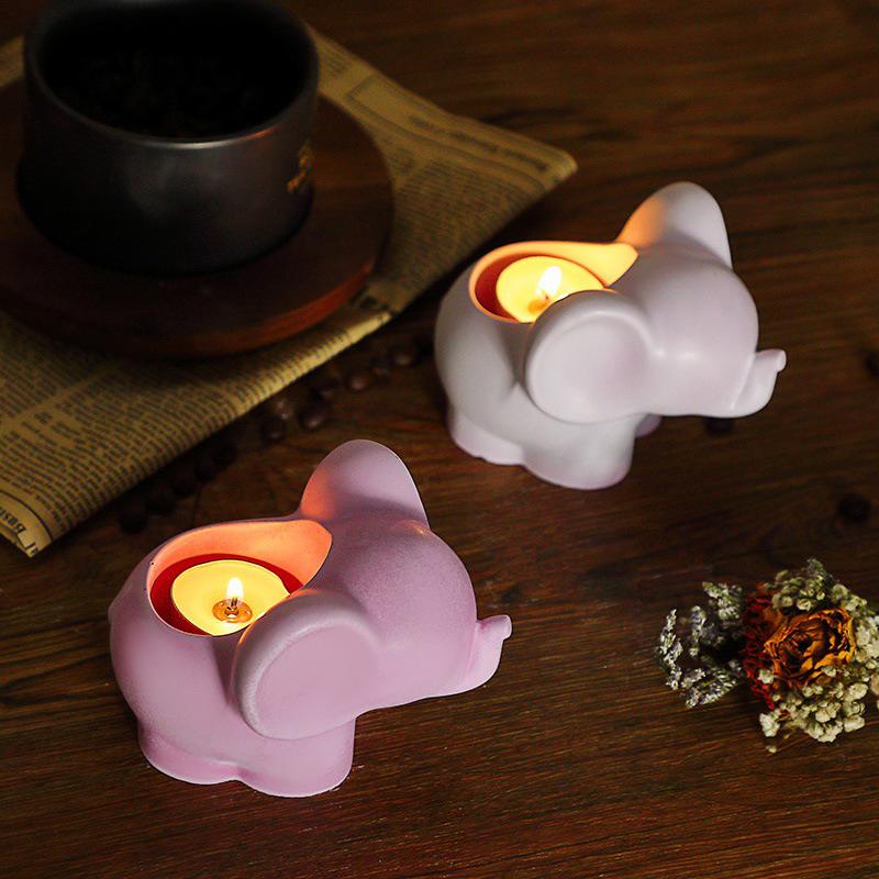 Elephant Shape Silicone Planter Pot Mold Diy Cactus Succulent Planters Mould Gypsum Clay Epoxy Resin Vase Molds