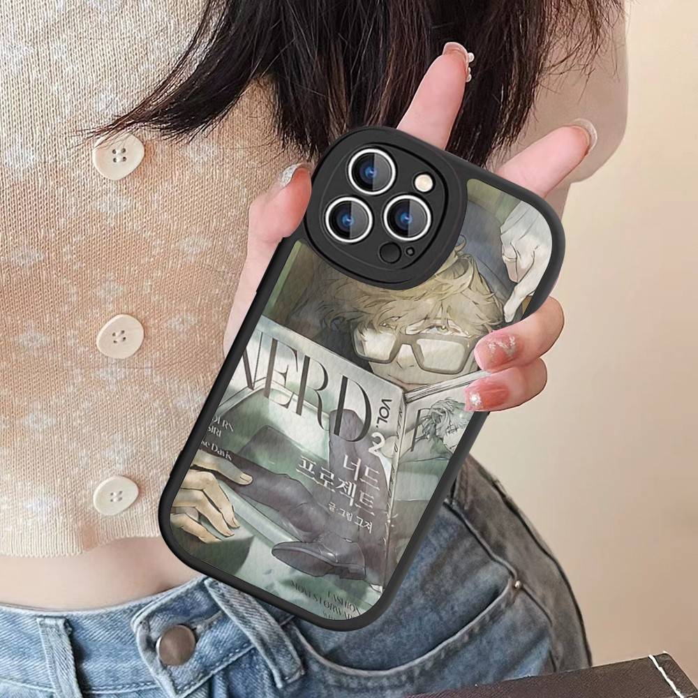 

Nerd Project Bl Anime Leather Phone Case For IPhone 16 14 15 Pro Plus 13 12 11 Pro Max Silicone Cover iPhone 15