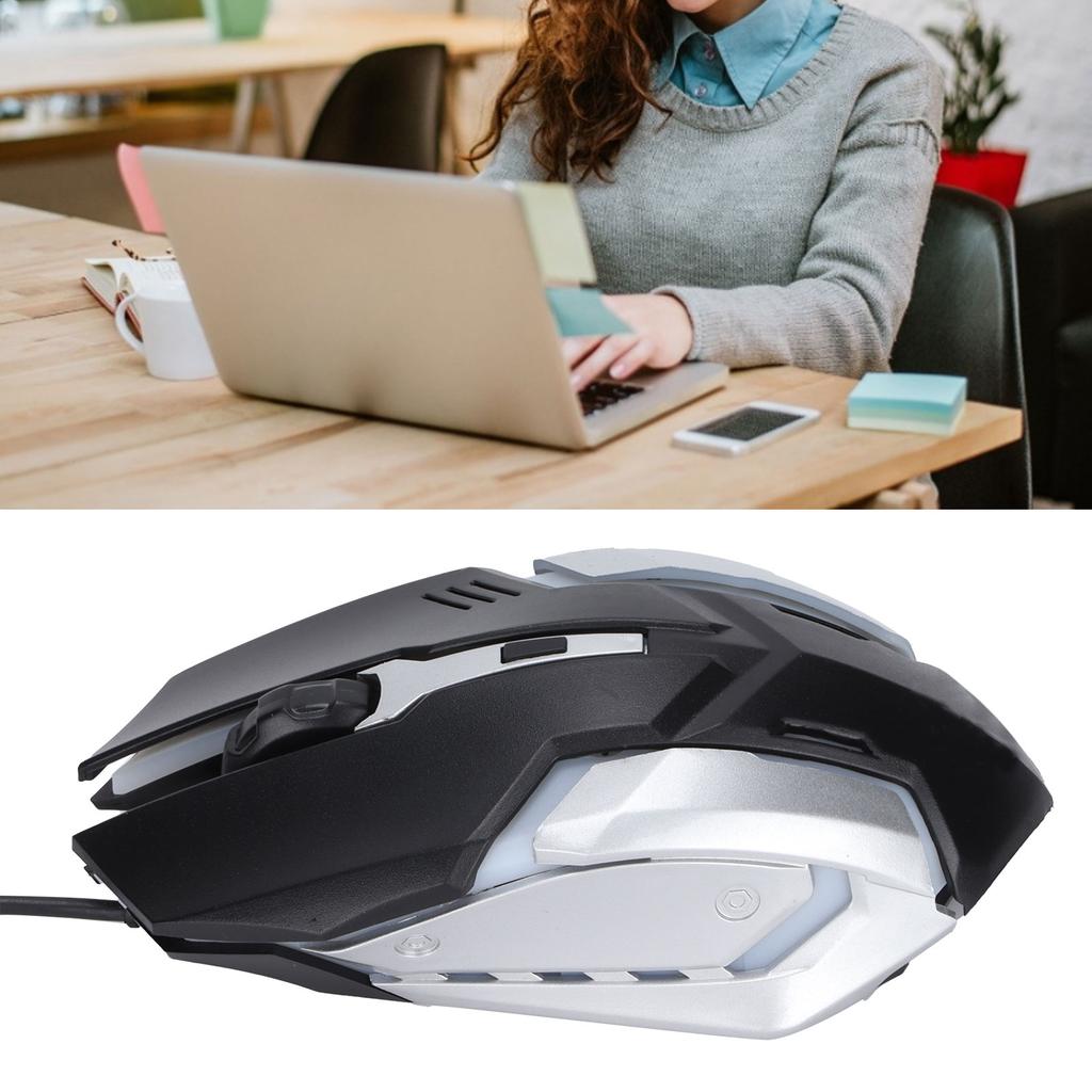 Wired Mouse USB Port Gaming   Business Luminous Optical Computer Accessories