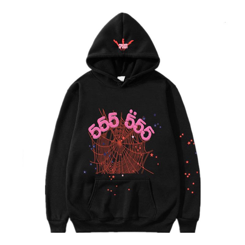 Felpa Hip Hop Unisex con Scritta 555555 - Giacca Trendy Primavera/Autunno