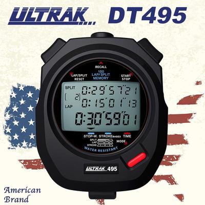 Cronómetro Electrónico ULTRAK DT495, 100 Carriles, Temporizador con Pantalla de 3 Filas para Entrenamiento de Atletismo