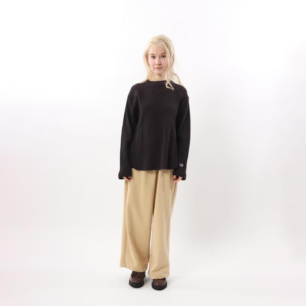 Champion Casual Long Sleeve Crew Neck Size M Women's T-Shirt, CW-Y407, Charcoal,