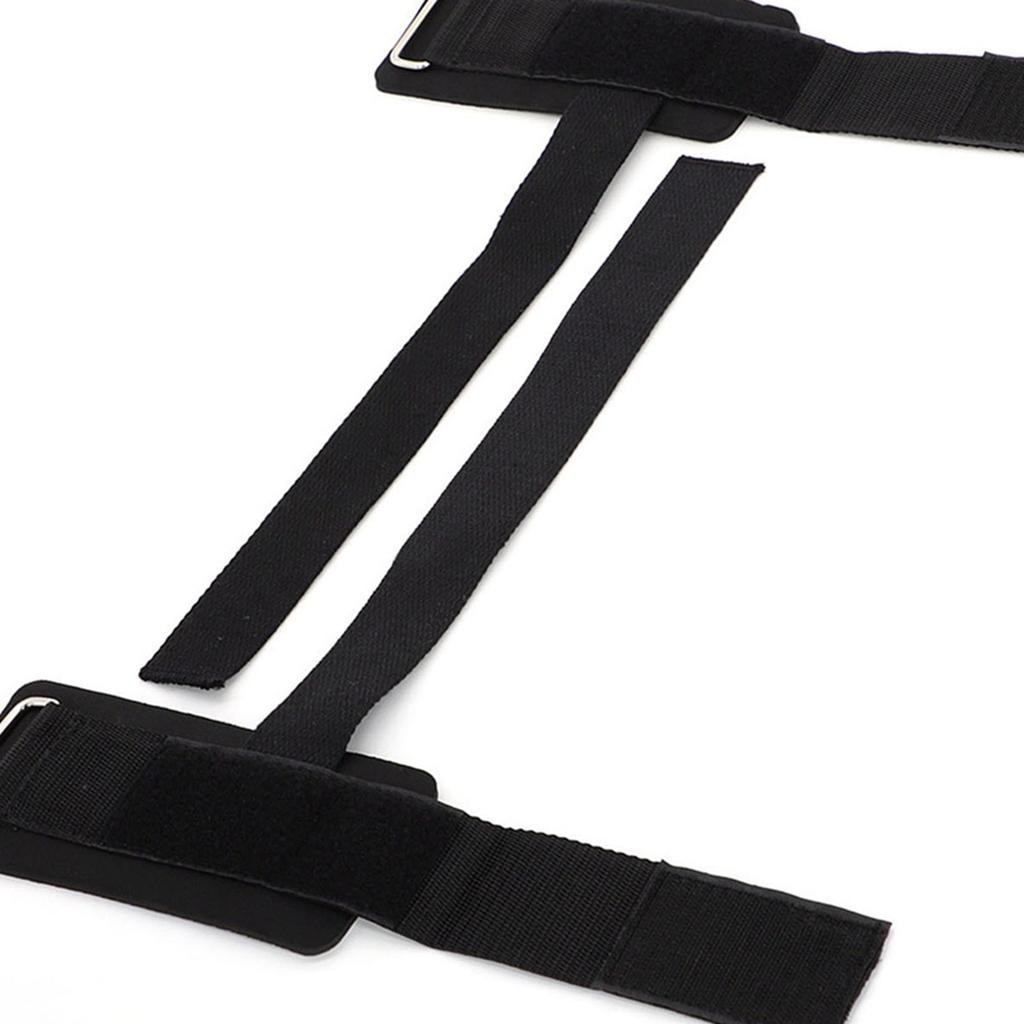 2 PCS Fitness Wristband Exercise Wrist Wrap Strap for Pull Up Weight Lifting Squat Dumbbell Black