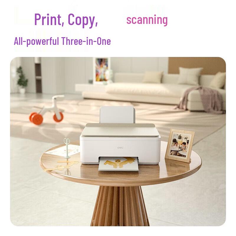 

Deli L519Ws 7000-Page Color Inkjet All-in-One Printer CN plug (adapter included)