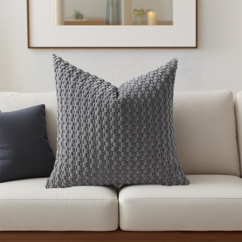 Neues dreidimensionales Kordkissen mit Blasenstruktur Kissen Kissenbezug Wohnzimmer Sofa Rückenlehnenkissenbezug
