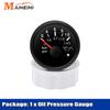 52mm Oil Pressure Gauge With Alarm LED Red Backlight 0-5bar 0-10bar psi Oil Press Gauge Universal for 12V 24V Car Boat Marine