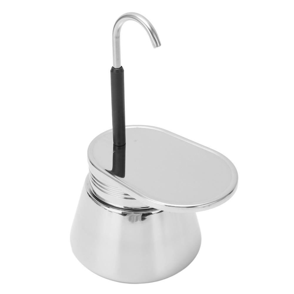 304 Verdickter Stahl Espressokocher Kaffeekanne Edelstahl Mini-Kaffeemaschine Für Zuhause Büro