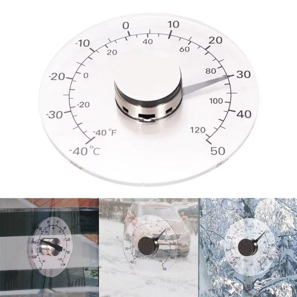 Clear Window Thermometer Mini Celsius Tester Outdoor Temperature Meter Garden Greenhouse