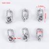 1pc Handmade 18K Gold Silver Plated Fastener Bail Connector Clasps Accessories End Clasps Needlework Pearls Beads Jewelry Making