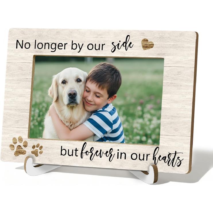Dog Memory Memorial Gifts 4x6 Picture Frame, Dog Loss Sympathy Gifts Photo Frame, Pet Dogs in Loving Memory Picture Photo Frames 4"x6"for Desk