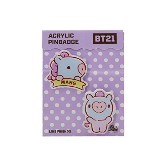 Solomon Shoji Co., Ltd. BT21 Acrylic Pin Badge (MANG) WAPB-BT21-MG