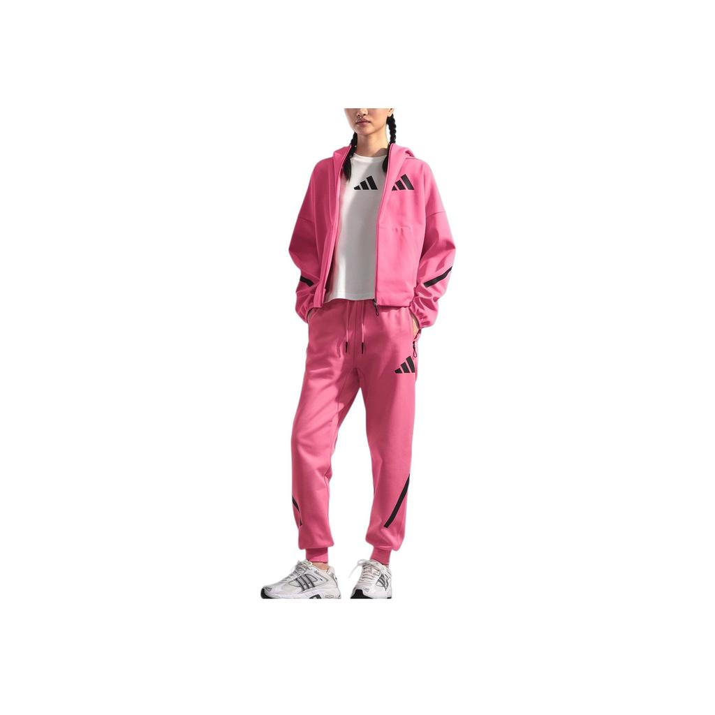 Adidas Z.N.E. True Healing Series FW24 Full Zip Hooded Jacket Women Jacket Pulse-Magenta JD3989