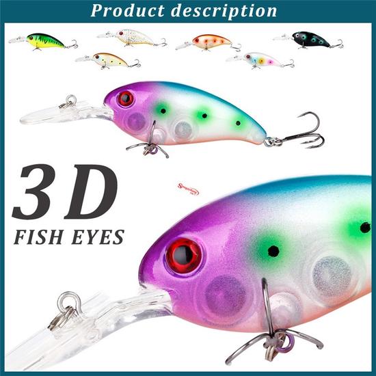 SOUGAYILANG Crankbaits Fishing Bait Minnow Fishing Lure Bait Fishing Hard Lure