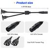 Xiatiaosann XLR 3-Pin to Dual RJ45 Cable, Dual RJ45 Female to XLR 3-Pin Male Cable, Dual RJ45 Female to XLR 3-Pin Female Cable, Dual RJ45 to DMX XLR C