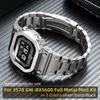 Нові аксесуари для Мод-Кіта для маленьких квадратних годинників Casio 3578 GW-BX5600 Металевий корпус Рамка Ремінець з нержавіючої сталі Чоловічі Чорний/Золотий/Срібний