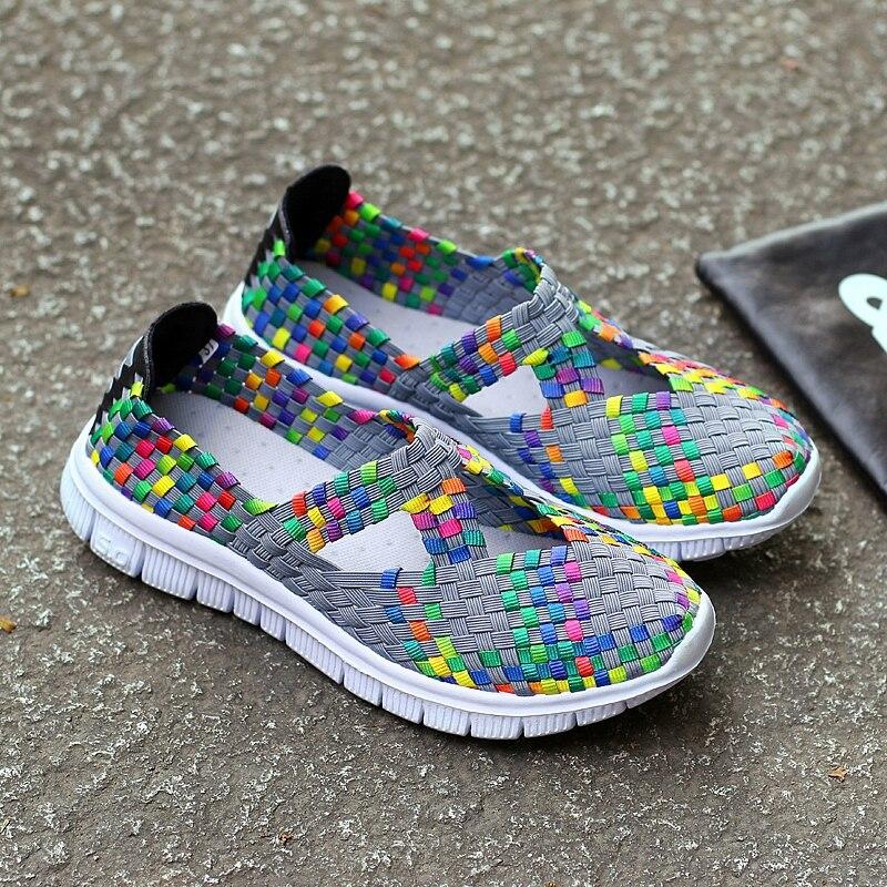 

Летние сандалии Мэри Джейн, женские сандалии ручной работы с косой, женские плетеные туфли на плоской подошве 38 серый