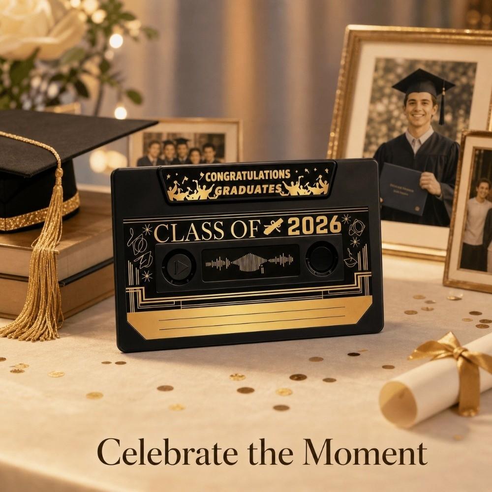 Cassette Tape Style Retro Cassette Card Audio Message Voice Greeting Card Graduation Gift